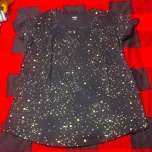 Black and gold Women t-shirt